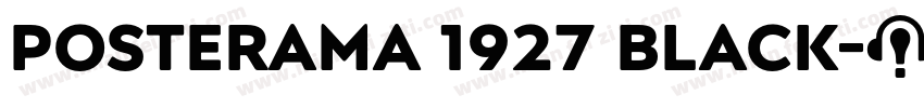 Posterama 1927 Black字体转换